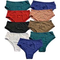 Kit 9 Calcinha Tanga Fristyle Em Microfibra Lisa Feminino Adulto Kit 9 Calcinha Tanga Fristyle Em Microfibra Lisa Feminino Adulto