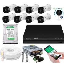 Kit 9 Câmeras Intelbras Dvr Intelbras Mhdx 8 Canais C/ Áudio Kit 9 Câmeras Intelbras Dvr Intelbras Mhdx 8 Canais C/ Áudio