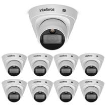 Kit 9 Câmeras IP 2 Megapixels 2.8mm 20m PoE VIP 1220 D FULL COLOR G4 Intelbras