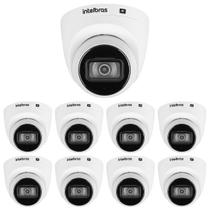 Kit 9 Câmeras IP 4 Megapixels 30m Inteligência Artificial VIP 3430 D IA Intelbras
