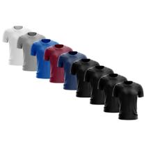 Kit 9 Camisas Térmica Masculina Manga Curta Dry Fit Básica Treino Academia