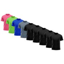 Kit 9 Camisetas Masculina Raglan Dry Fit Proteção Solar UV