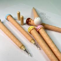 Kit 9 canetas formato de casquinha de sorvete divertidas