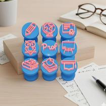 Kit 9 Carimbos Marcador Brigadeiro/Doces Professores Modelo 3