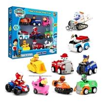 Kit 9 Carrinhos Patrulha Canina Fricção Brinquedos Coleção