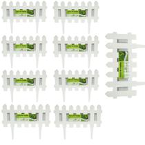Kit 9 Cercas Decorativa Jardim De Plástico Branco Total3,60m