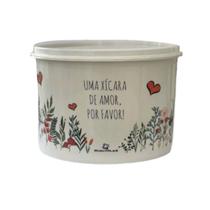 Kit 9 com 01pote mantimentos tupperwe com 4 xícaras 4 pires Kit 9 com 01pote mantimentos tupperwe com 4 xícaras 4 pires