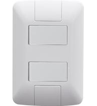 Kit 9 Conjunto 4x2 2 Interruptores Tramontina Aria 6A 250V