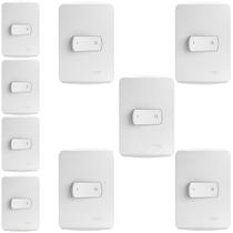 Kit 9 Conjunto Interruptor Simples Bipolar 25a Schneider Kit 9 Conjunto Interruptor Simples Bipolar 25a Schneider