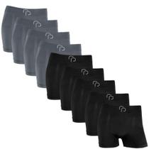 Kit 9 Cueca Boxer Box Basic Microfibra Sem Costura Elastano