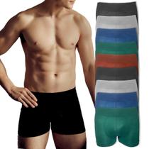 Kit 9 Cueca Boxer Respirável Masculina Microfibra Adulto Kit 9 Cueca Boxer Respirável Masculina Microfibra Adulto