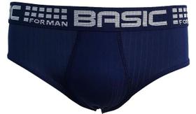 Kit 9 Cueca Slip Adulto Microfibra Básica Masculina Famy Tamanho:G