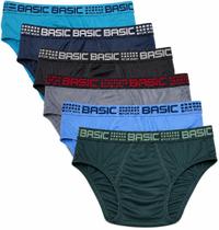 Kit 9 Cueca Slip Adulto Microfibra Básica Masculina Famy Kit 9 Cueca Slip Adulto Microfibra Básica Masculina Famy