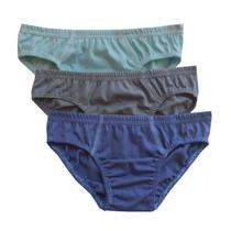 Kit 9 Cueca Slip Infantil 100% Algodão Elástico Embutido