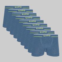 Kit 9 Cuecas Lupo Boxer Fio Texturizado Tamanho especial 17800