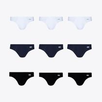Kit 9 Cuecas Lupo Slip Algodão 00515-109 Kit 9 Cuecas Lupo Slip Algodão 00515-109