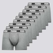 Kit 9 Cuecas Puma Boxer Cotton Cinza