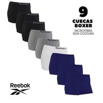 Kit 9 Cuecas Reebok Original em Microfibra Sem Costura