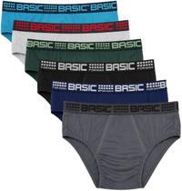 Kit 9 Cuecas Slip Adulto 100% Algodão Tradicionais Basica Famy - 1