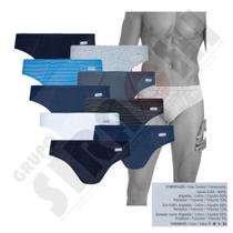 Kit 9 cuecas slip lupo algodão cotton confort lupo macio 515
