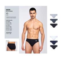 Kit 9 Cuecas Slip Lupo Algodão Cotton Conforto 515 Kit 9 Cuecas Slip Lupo Algodão Cotton Conforto 515