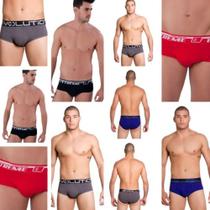 Kit 9 Cuecas Slip Malha Conforto Tradicional Cores Lisas