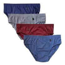 Kit 9 Cuecas Slip Tradicional 100% Algodão Adulto Kit 9 Cuecas Slip Tradicional 100% Algodão Adulto