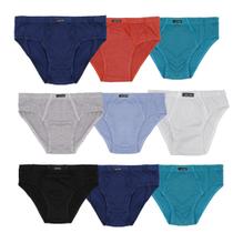 Kit 9 Cuecas Slip Tradicional 100% Algodão Adulto - Dulce Seduccíon