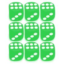 Kit 9 Dados Verde 6 Lados 1mm Orixás Umbanda Oxóssi Xangô Kit 9 Dados Verde 6 Lados 1mm Orixás Umbanda Oxóssi Xangô