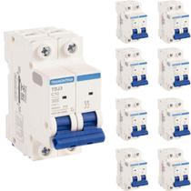 Kit 9 Disjuntor 10A Bipolar Tramontina TDJ3 Curva C 3kA Kit 9 Disjuntor 10A Bipolar Tramontina TDJ3 Curva C 3kA