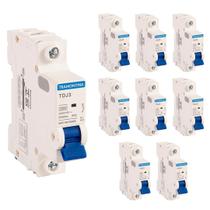 Kit 9 Disjuntor 10A Unipolar Tramontina TDJ3 Curva C 3kA Kit 9 Disjuntor 10A Unipolar Tramontina TDJ3 Curva C 3kA