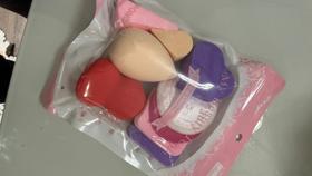 Kit 9 Esponjas de Rosto Maquiagem Pó Base Contorno Esponjinha Retangular Triângulo Veludo Gota Mini Esponja Ma