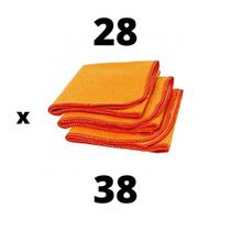 Kit 9 flanelas para limpeza multiuso anti-risco