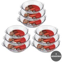 Kit 9 Formas Filetada Marinex 600ml + 1,3L + 1,6L Vidro Kit 9 Formas Filetada Marinex 600ml + 1,3L + 1,6L Vidro