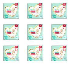 Kit 9 Fraldas Pampers Pc Pants Top Xxg c/60 Unidades