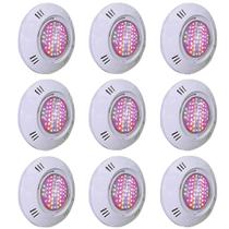 Kit 9 Iluminação LED Piscina SMD 5W RGB Colorido - Sodramar