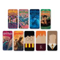 Kit 9 Imãs de Metal Do Harry Potter e Capas De Livros 3x6cm Kit 9 Imãs de Metal Do Harry Potter e Capas De Livros 3x6cm