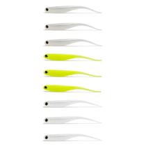 Kit 9 Iscas Artificiais Para Pesca Monster 3X Shad Minnow 10cm Kit 9 Iscas Artificiais Para Pesca Monster 3X Shad Minnow 10cm