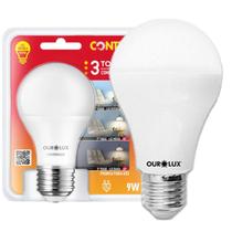 Kit 9 Lampada Controled 9w 3 Toque 3 Tons 2700K Luz Amarela E27 Kit 9 Lampada Controled 9w 3 Toque 3 Tons 2700K Luz Amarela E27
