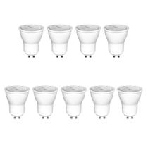 Kit 9 Lampada Led 3000K 3W Mini Dicroica Mr11 Gu10 Bet15