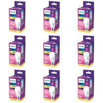 Kit 9 Lâmpada Led Bulbo 16w = 100w 1521lm Bivolt Philips 3000k Amarela Cor Da Luz Branco-quente