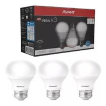 Kit 9 Lâmpada Led Bulbo 7w Branco Frio Pack Iluminação Casa