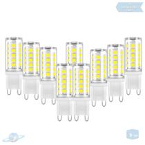 Kit 9 Lâmpadas De Led Halopin G9 3W Branco Frio (6000K) Kit 9 Lâmpadas De Led Halopin G9 3W Branco Frio (6000K)
