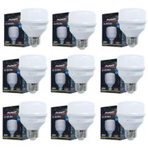 Kit 9 Lâmpadas LED Bulbo Avant 20W Bivolt E27 3000K Luz Amarela Econômica