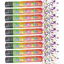 Kit 9 Lança Confetes Papel Colorido Festas Casamento Eventos - Pais e filhos