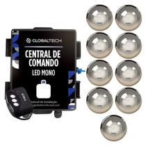Kit 9 LED MONO 10W + Central de Comando Globaltech 120W