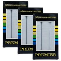 Kit 9 lenços de bolso masculino premier 39 cm x 39 cm Kit 9 lenços de bolso masculino premier 39 cm x 39 cm