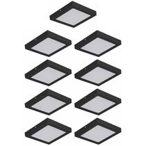 Kit 9 Luminárias sobrepor 21x21 LED Branco Frio - G-Light