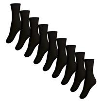 Kit 9 Meia Selene Extra Grande Cano Logo Calça 45-48 4160 Tamanho:45/48Cor:Preto