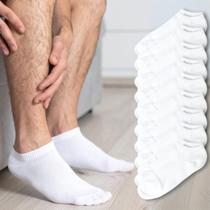 Kit 9 Meia Soquete Masculina Curta Cano Baixo Branca e Preta